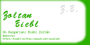 zoltan biebl business card
